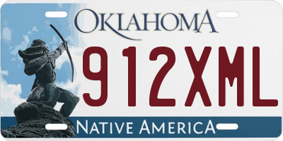 OK license plate 912XML