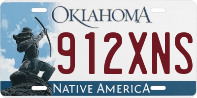 OK license plate 912XNS