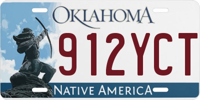 OK license plate 912YCT