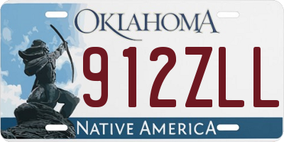 OK license plate 912ZLL