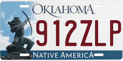 OK license plate 912ZLP