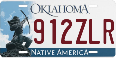 OK license plate 912ZLR