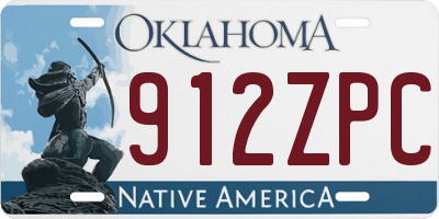 OK license plate 912ZPC
