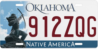 OK license plate 912ZQG