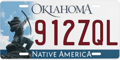 OK license plate 912ZQL