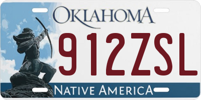 OK license plate 912ZSL