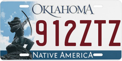 OK license plate 912ZTZ