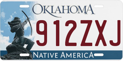 OK license plate 912ZXJ