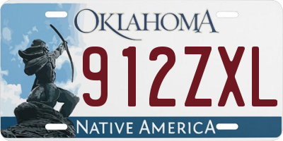 OK license plate 912ZXL