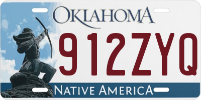 OK license plate 912ZYQ