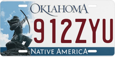 OK license plate 912ZYU