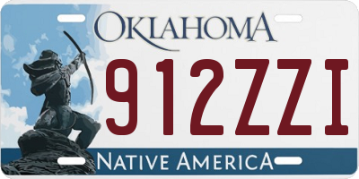 OK license plate 912ZZI