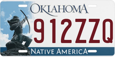 OK license plate 912ZZQ