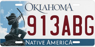 OK license plate 913ABG