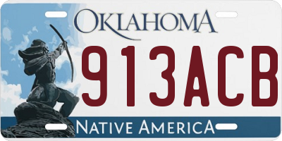 OK license plate 913ACB