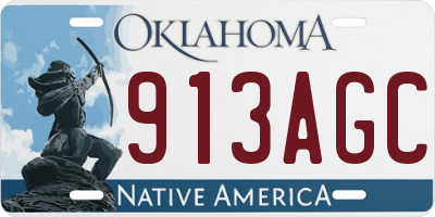 OK license plate 913AGC