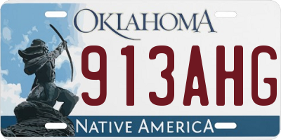 OK license plate 913AHG