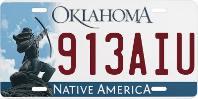 OK license plate 913AIU