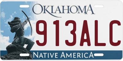 OK license plate 913ALC