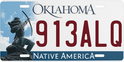 OK license plate 913ALQ