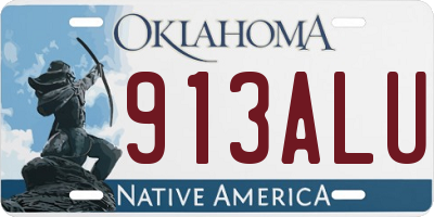 OK license plate 913ALU