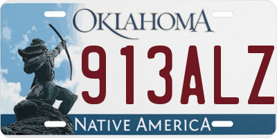 OK license plate 913ALZ