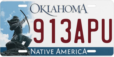 OK license plate 913APU