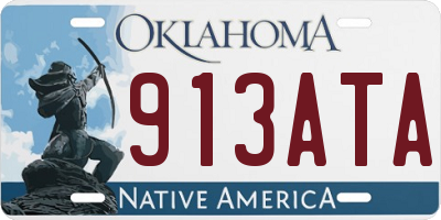 OK license plate 913ATA