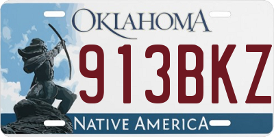 OK license plate 913BKZ