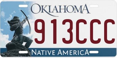 OK license plate 913CCC