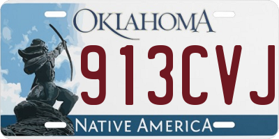 OK license plate 913CVJ
