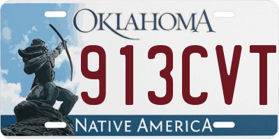 OK license plate 913CVT