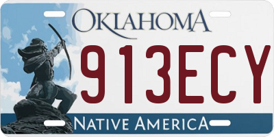 OK license plate 913ECY
