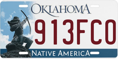 OK license plate 913FCO