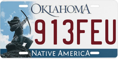 OK license plate 913FEU