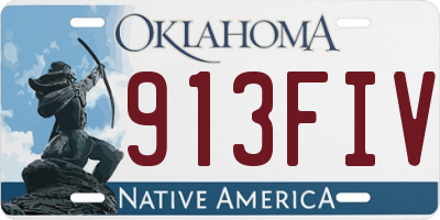 OK license plate 913FIV