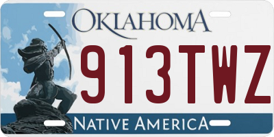OK license plate 913TWZ