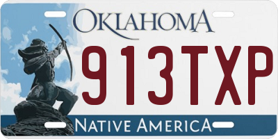 OK license plate 913TXP