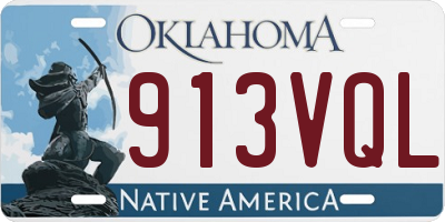 OK license plate 913VQL