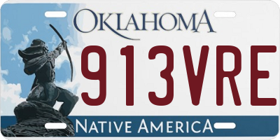 OK license plate 913VRE