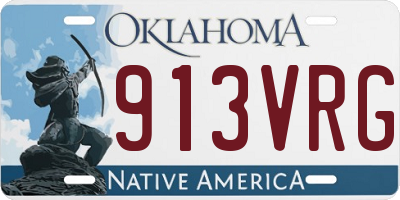 OK license plate 913VRG