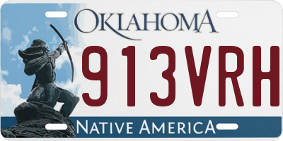 OK license plate 913VRH