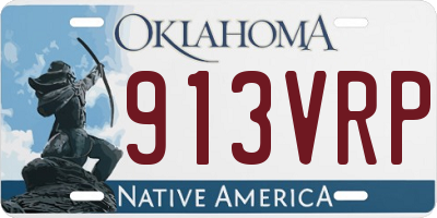 OK license plate 913VRP
