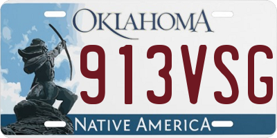 OK license plate 913VSG