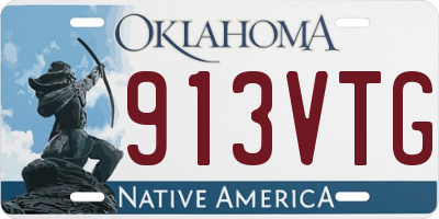 OK license plate 913VTG