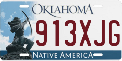 OK license plate 913XJG