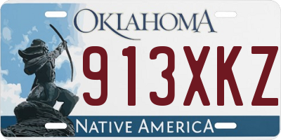 OK license plate 913XKZ