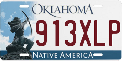 OK license plate 913XLP