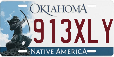 OK license plate 913XLY