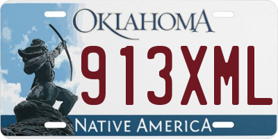 OK license plate 913XML